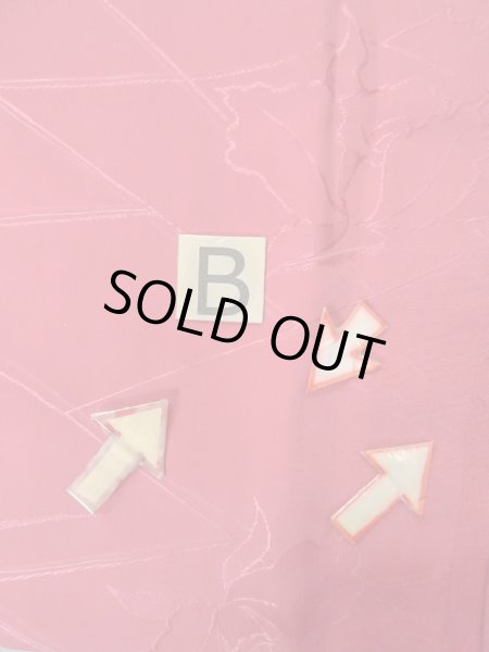 Photo15: O0131T Vintage Japanese kimono  Shiny Red MICHIYUKI outer coat for women / Silk. Flower,   (Grade B) (15)