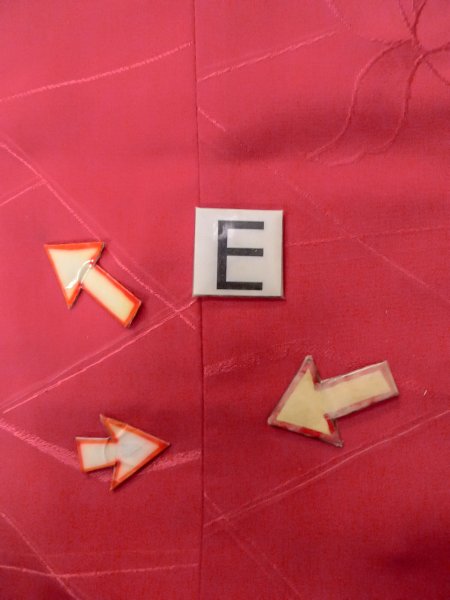 Photo18: O0131T Vintage Japanese kimono  Shiny Red MICHIYUKI outer coat for women / Silk. Flower,   (Grade B) (18)