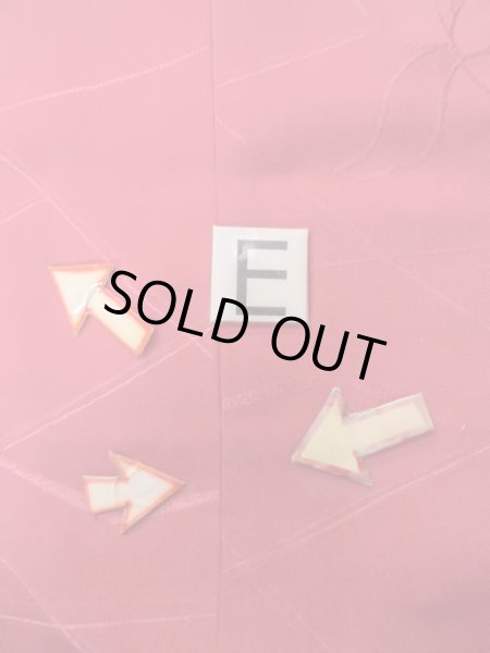 Photo18: O0131T Vintage Japanese kimono  Shiny Red MICHIYUKI outer coat for women / Silk. Flower,   (Grade B) (18)