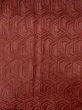 Photo3: O0131U Vintage Japanese kimono  Light Brown MICHIYUKI outer coat for women / Silk. Tortoise-shell pattern(Hexagonal pattern),   (Grade B) (3)