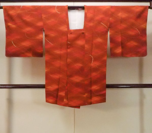 Photo1: Mint O0131V Vintage Japanese kimono   Brown MICHIYUKI outer coat for women / Silk. Line,   (Grade A) (1)
