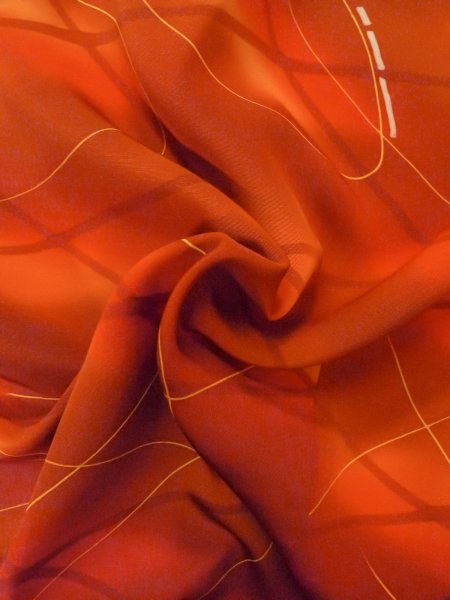 Photo11: Mint O0131V Vintage Japanese kimono   Brown MICHIYUKI outer coat for women / Silk. Line,   (Grade A) (11)