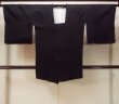Photo1: Mint O0131X Vintage Japanese kimono   Black MICHIYUKI outer coat for women / Silk. Chinese flower,   (Grade A) (1)