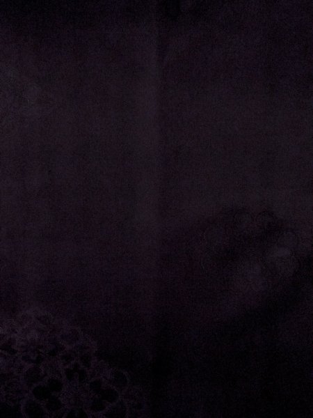 Photo3: Mint O0131X Vintage Japanese kimono   Black MICHIYUKI outer coat for women / Silk. Chinese flower,   (Grade A) (3)