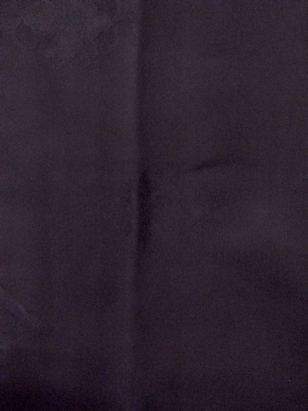 Photo4: Mint O0131X Vintage Japanese kimono   Black MICHIYUKI outer coat for women / Silk. Chinese flower,   (Grade A) (4)