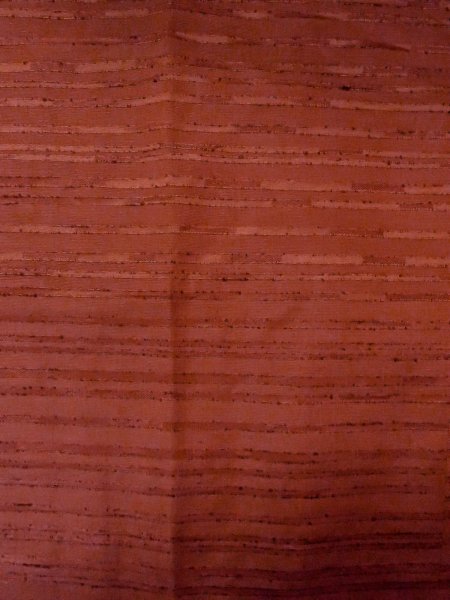 Photo3: O0131Z Vintage Japanese kimono  Dark Red MICHIYUKI outer coat for women / Silk. Stripes   (Grade B) (3)