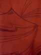 Photo5: Mint O0201A Vintage Japanese kimono  Dark Red MICHIYUKI outer coat for women / Silk. Abstract pattern   (Grade A) (5)