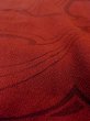 Photo10: Mint O0201A Vintage Japanese kimono  Dark Red MICHIYUKI outer coat for women / Silk. Abstract pattern   (Grade A) (10)