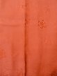 Photo4: O0201B Vintage Japanese kimono  Shiny Orange MICHIYUKI outer coat for women / Silk. Chinese flower,   (Grade B) (4)