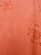Photo9: O0201B Vintage Japanese kimono  Shiny Orange MICHIYUKI outer coat for women / Silk. Chinese flower,   (Grade B) (9)