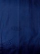 Photo3: O0201C Vintage Japanese kimono  Dark Blue MICHIYUKI outer coat for women / Silk. Swirl   (Grade B) (3)