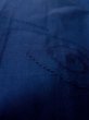 Photo10: O0201C Vintage Japanese kimono  Dark Blue MICHIYUKI outer coat for women / Silk. Swirl   (Grade B) (10)