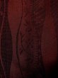 Photo7: O0201E Vintage Japanese kimono  Dark Dark Red MICHIYUKI outer coat for women / Silk. Flower,   (Grade B) (7)