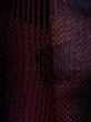 Photo6: Mint O0201F Vintage Japanese kimono  Dark Dark Red MICHIYUKI outer coat for women / Silk. Stripes,   (Grade A) (6)