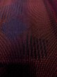 Photo9: Mint O0201F Vintage Japanese kimono  Dark Dark Red MICHIYUKI outer coat for women / Silk. Stripes,   (Grade A) (9)