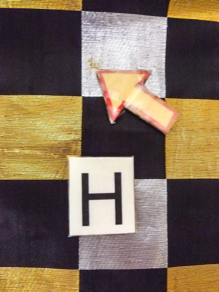 Photo17: O0207A Vintage Japanese Kimono   Black HANHABA OBI half width sash Plaid Checks Silk. (Grade C) (17)