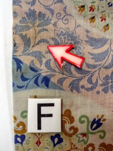 Photo16: O0207D Vintage Japanese Kimono  Pale Multi Color HANHABA OBI half width sash Chinz pattern Cotton. (Grade C) (16)