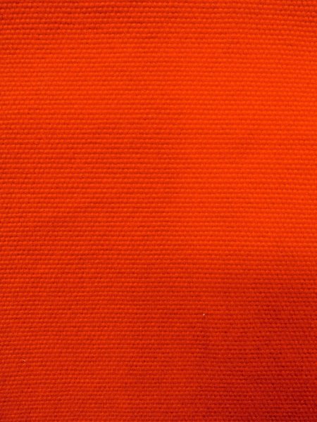 Photo2: O0207F Vintage Japanese Kimono  Vivid Vermilion HANHABA OBI half width sash  Wool. (Grade B) (2)
