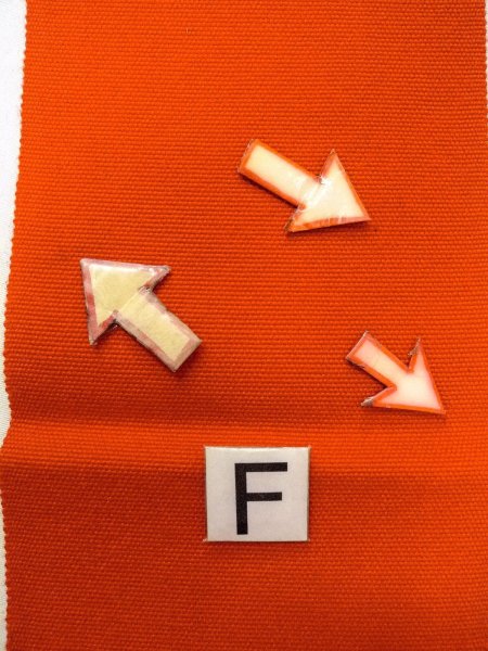 Photo11: O0207F Vintage Japanese Kimono  Vivid Vermilion HANHABA OBI half width sash  Wool. (Grade B) (11)