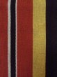 Photo2: O0207G Vintage Japanese Kimono   Multi Color HANHABA OBI half width sash Stripes Cotton. (Grade B) (2)