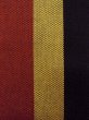 Photo3: O0207G Vintage Japanese Kimono   Multi Color HANHABA OBI half width sash Stripes Cotton. (Grade B) (3)