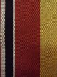 Photo5: O0207G Vintage Japanese Kimono   Multi Color HANHABA OBI half width sash Stripes Cotton. (Grade B) (5)
