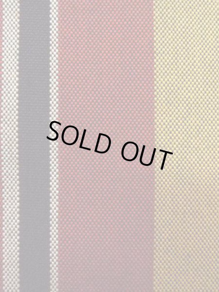 Photo5: O0207G Vintage Japanese Kimono   Multi Color HANHABA OBI half width sash Stripes Cotton. (Grade B) (5)