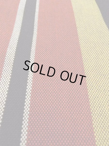 Photo7: O0207G Vintage Japanese Kimono   Multi Color HANHABA OBI half width sash Stripes Cotton. (Grade B) (7)