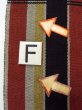 Photo15: O0207G Vintage Japanese Kimono   Multi Color HANHABA OBI half width sash Stripes Cotton. (Grade B) (15)