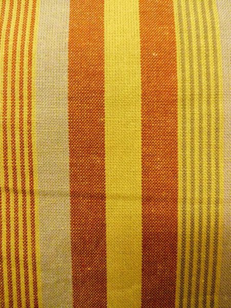 Photo5: O0207H Vintage Japanese Kimono Pale Grayish Multi Color HANHABA OBI half width sash Stripes Cotton. (Grade B) (5)