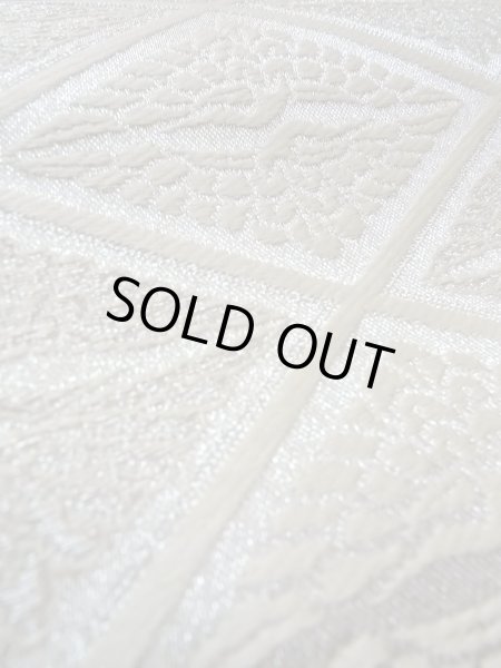 Photo11: Mint O0207J Vintage Japanese Kimono   Orange HANHABA OBI half width sash Bird Silk. (Grade A) (11)