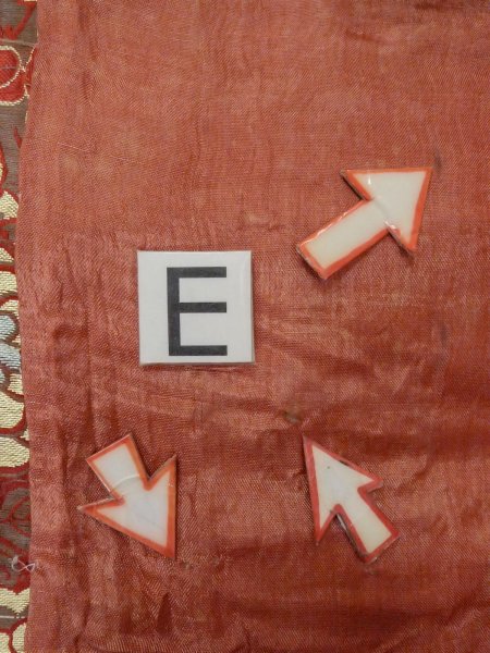 Photo15: O0207L Vintage Japanese Kimono  Brownish Gray HANHABA OBI half width sash Chrysanthemum Silk. (Grade D) (15)