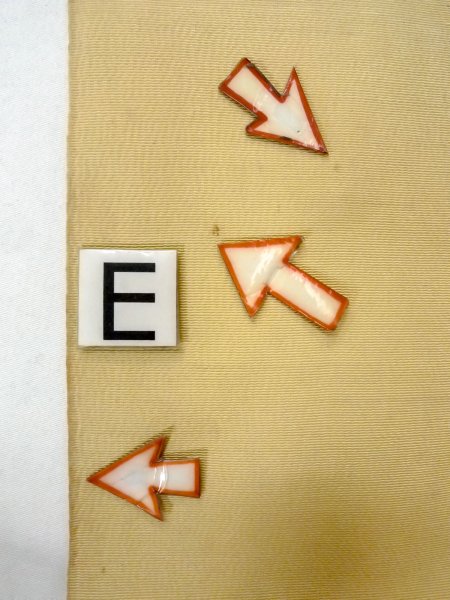 Photo14: O0207O Vintage Japanese Kimono   Multi Color HANHABA OBI half width sash Stripes Silk. (Grade C) (14)