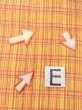 Photo14: O0207P Vintage Japanese Kimono   Yellow HANHABA OBI half width sash Plaid Checks Cotton. (Grade B) (14)