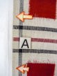 Photo11: O0207Q Vintage Japanese Kimono   Off White HANHABA OBI half width sash Quadrangle Cotton. (Grade B) (11)