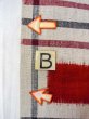 Photo12: O0207Q Vintage Japanese Kimono   Off White HANHABA OBI half width sash Quadrangle Cotton. (Grade B) (12)