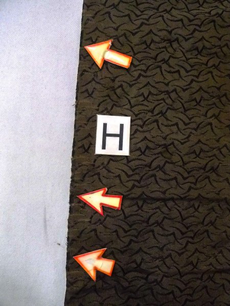 Photo18: O0207R Vintage Japanese Kimono  Dark Olive HANHABA OBI half width sash Bird Silk. (Grade D) (18)