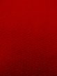 Photo6: O0207S Vintage Japanese Kimono   Red HANHABA OBI half width sash  Wool. (Grade B) (6)