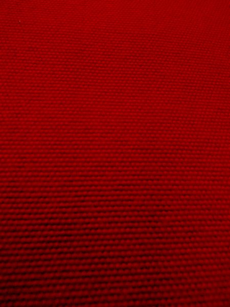 Photo7: O0207S Vintage Japanese Kimono   Red HANHABA OBI half width sash  Wool. (Grade B) (7)