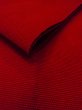 Photo9: O0207S Vintage Japanese Kimono   Red HANHABA OBI half width sash  Wool. (Grade B) (9)