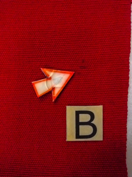 Photo11: O0207S Vintage Japanese Kimono   Red HANHABA OBI half width sash  Wool. (Grade B) (11)