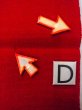 Photo13: O0207S Vintage Japanese Kimono   Red HANHABA OBI half width sash  Wool. (Grade B) (13)