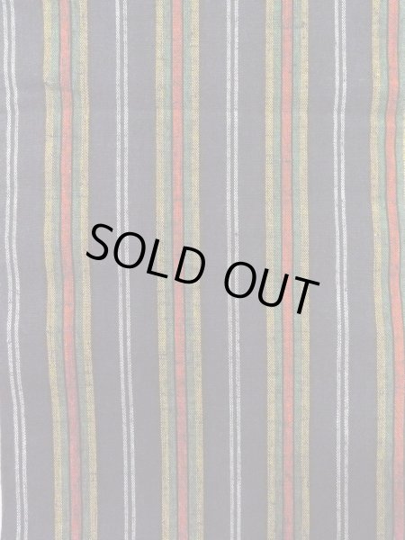 Photo3: O0207U Vintage Japanese Kimono   Navy Blue HANHABA OBI half width sash Stripes Cotton. (Grade A) (3)