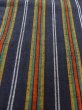 Photo8: O0207U Vintage Japanese Kimono   Navy Blue HANHABA OBI half width sash Stripes Cotton. (Grade A) (8)