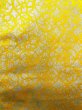 Photo3: O0207V Vintage Japanese Kimono   Yellow HANHABA OBI half width sash Abstract pattern Silk. (Grade A) (3)