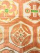 Photo3: O0207W Vintage Japanese Kimono   White HANHABA OBI half width sash Flower circle Silk. (Grade C) (3)