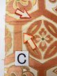 Photo14: O0207W Vintage Japanese Kimono   White HANHABA OBI half width sash Flower circle Silk. (Grade C) (14)