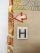 Photo19: O0207W Vintage Japanese Kimono   White HANHABA OBI half width sash Flower circle Silk. (Grade C) (19)