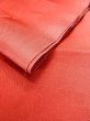Photo10: O0207X Vintage Japanese Kimono   Red HANHABA OBI half width sash Flower Silk. (Grade C) (10)
