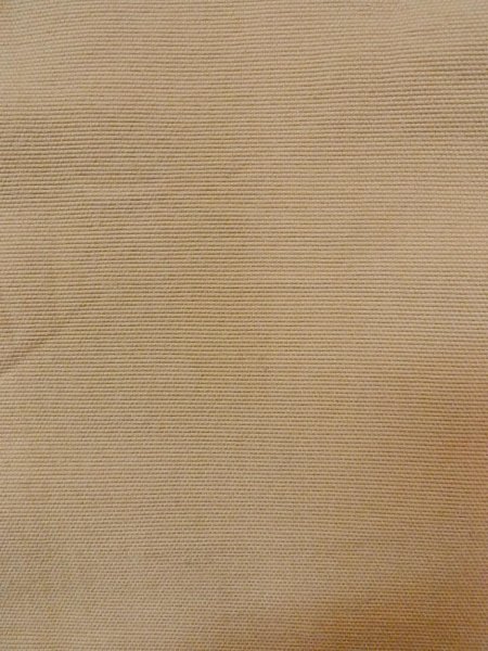 Photo2: O0207Y Vintage Japanese Kimono  Grayish Beige HANHABA OBI half width sash Stripes Wool. (Grade B) (2)